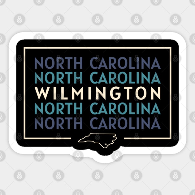 Wilmington, NC Geometric Design Sticker by nonbeenarydesigns